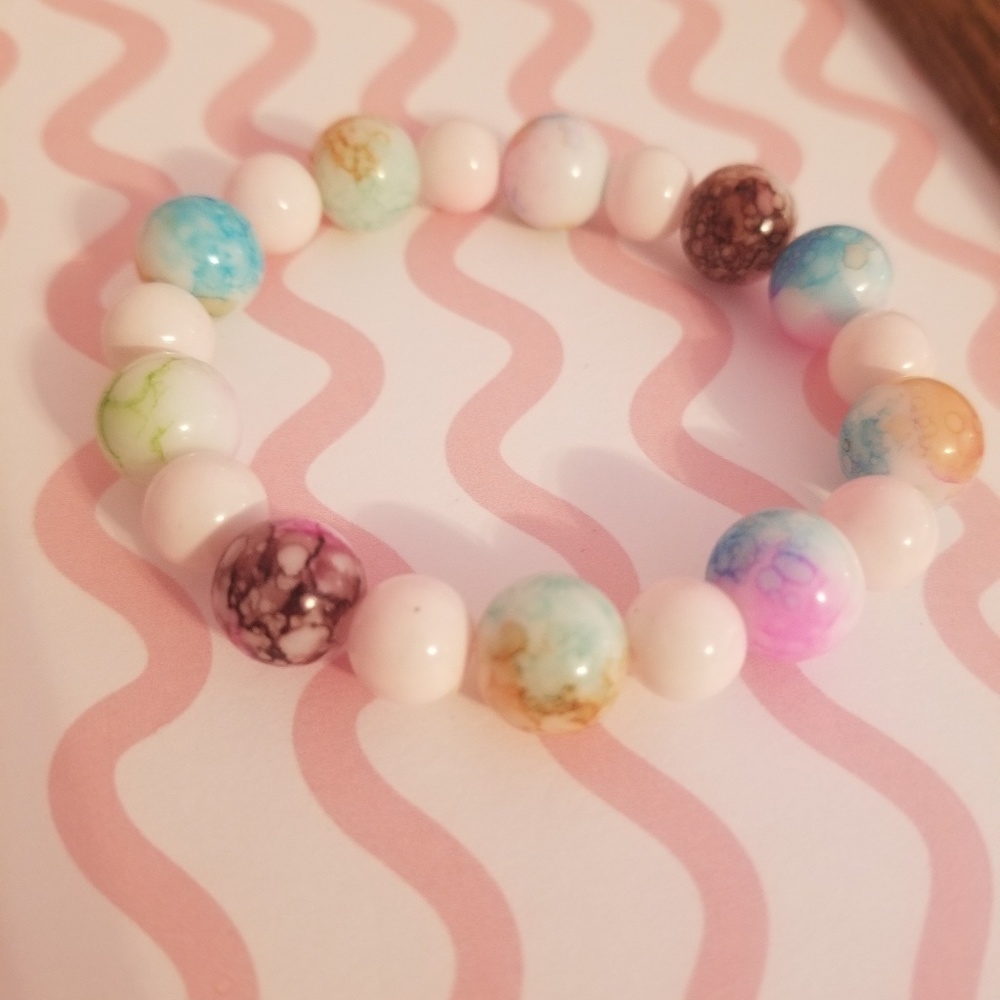 5in bandmade stretch bracelet 2-5yr (toddler)